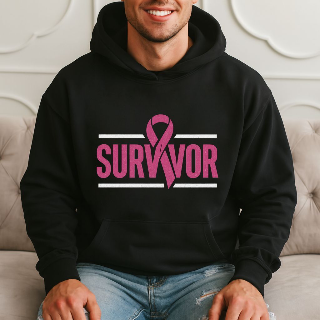 Survivor Pink Ribbon Gift, Breast Cancer Awareness, Support Hoodie product image 1