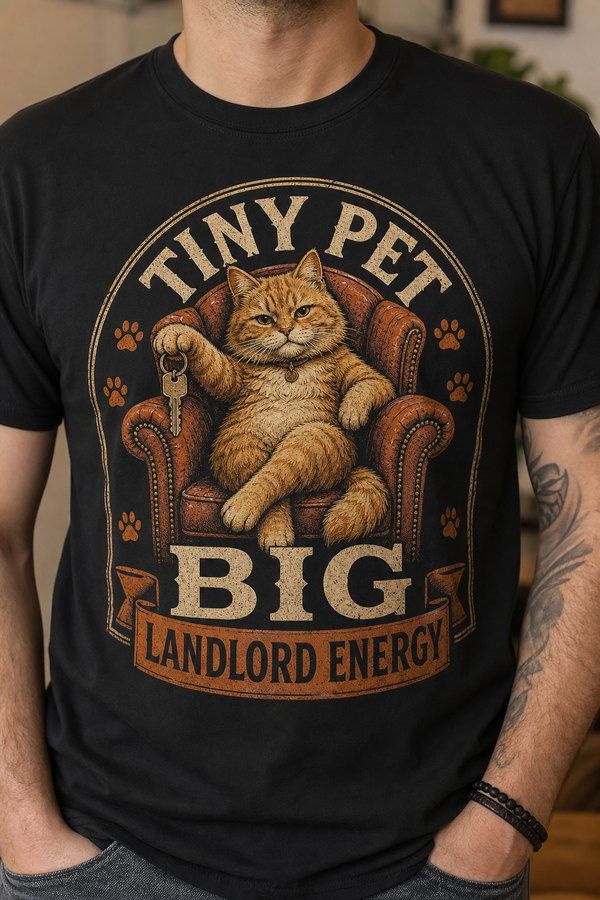 Tiny Pet Big Landlord Energy T-Shirt product image 3