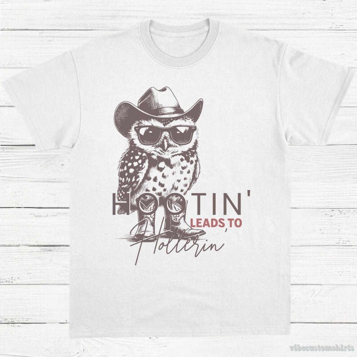 Hootin Leads To Hollerin Owl Shirt product image 3