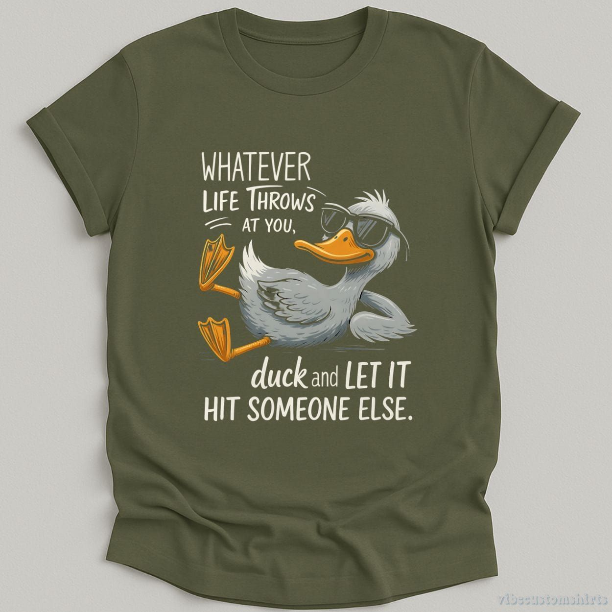 Whatever Life Throws At You Funny Duck Shirt product image 3