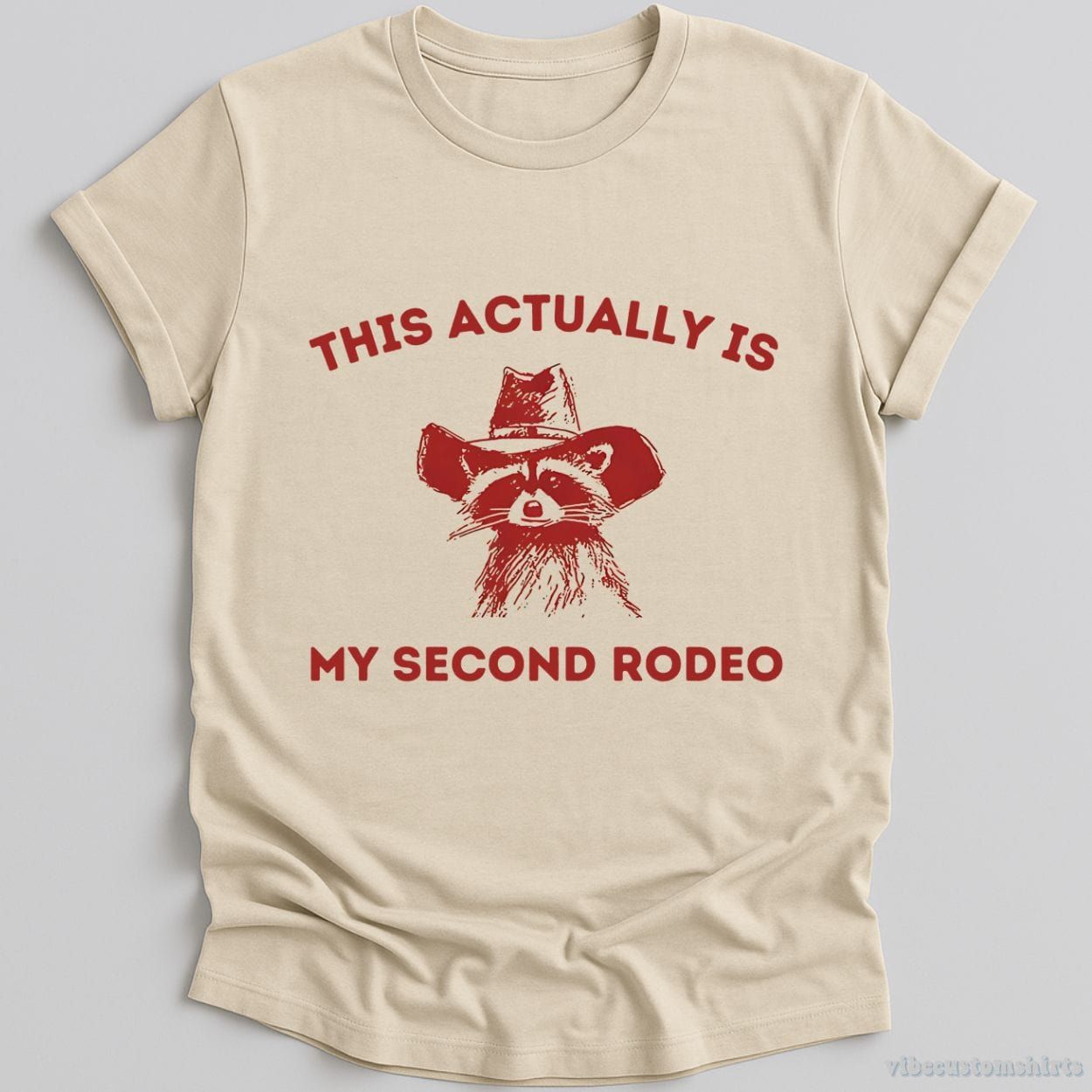 This is My Second Rodeo Cowboy Raccoon Shirt product image 2