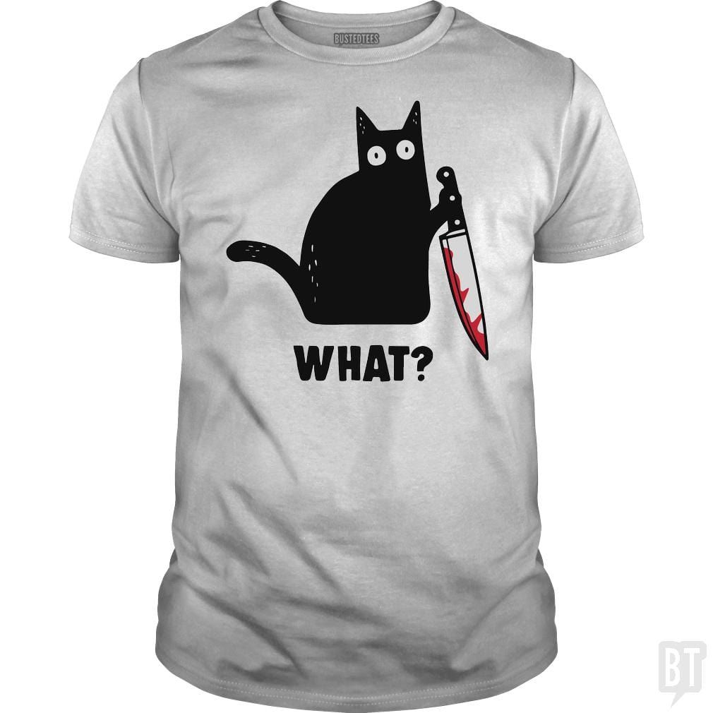 What? Funny Cat Graphic T-Shirt product image 96