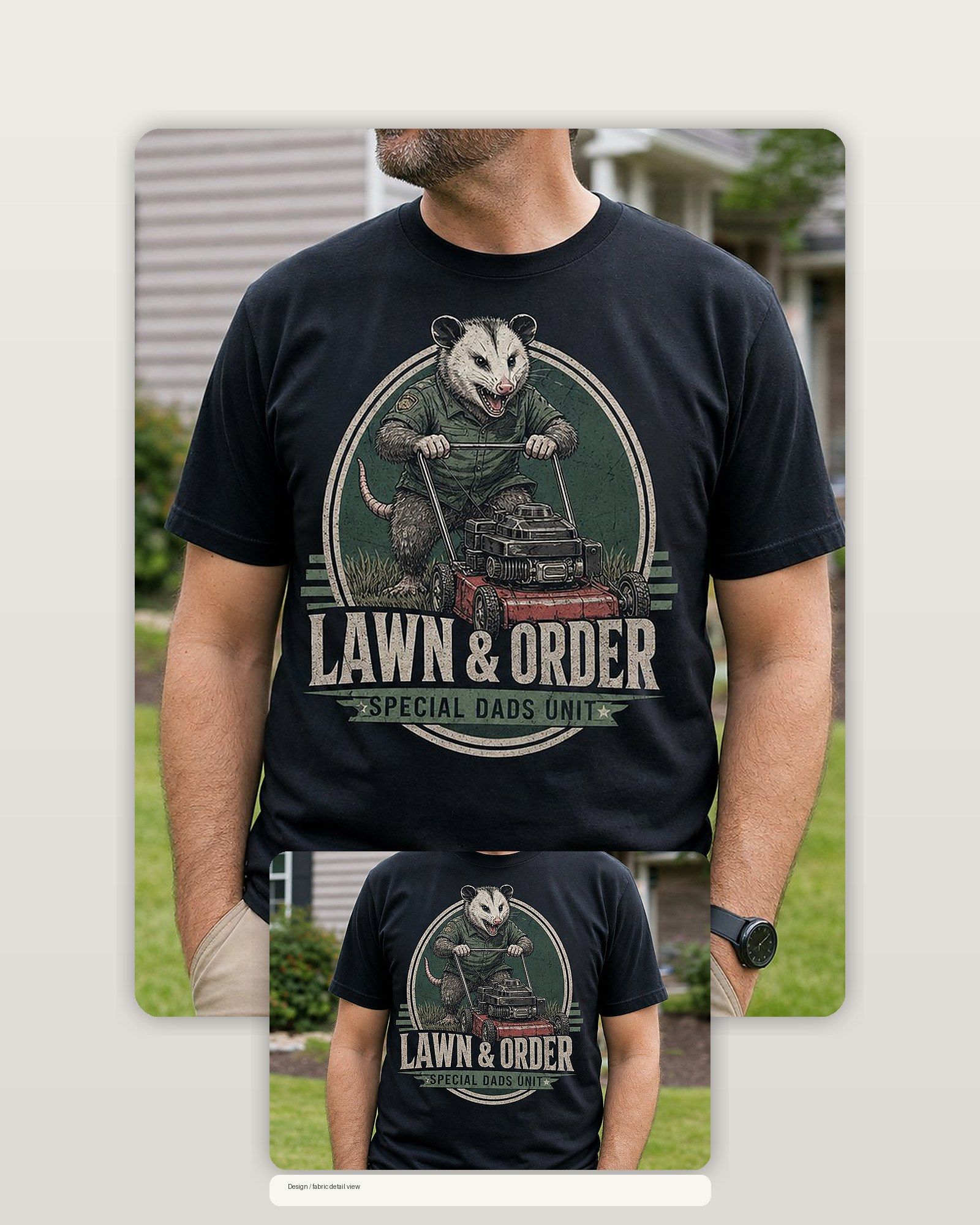Lawn And Order Special Dads Unit T-Shirt product image 2