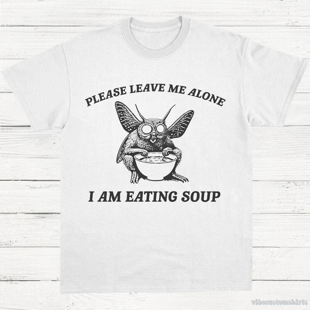 Retro Mothman I Am Eating Soup Cryptid Vintage Shirt product image 3
