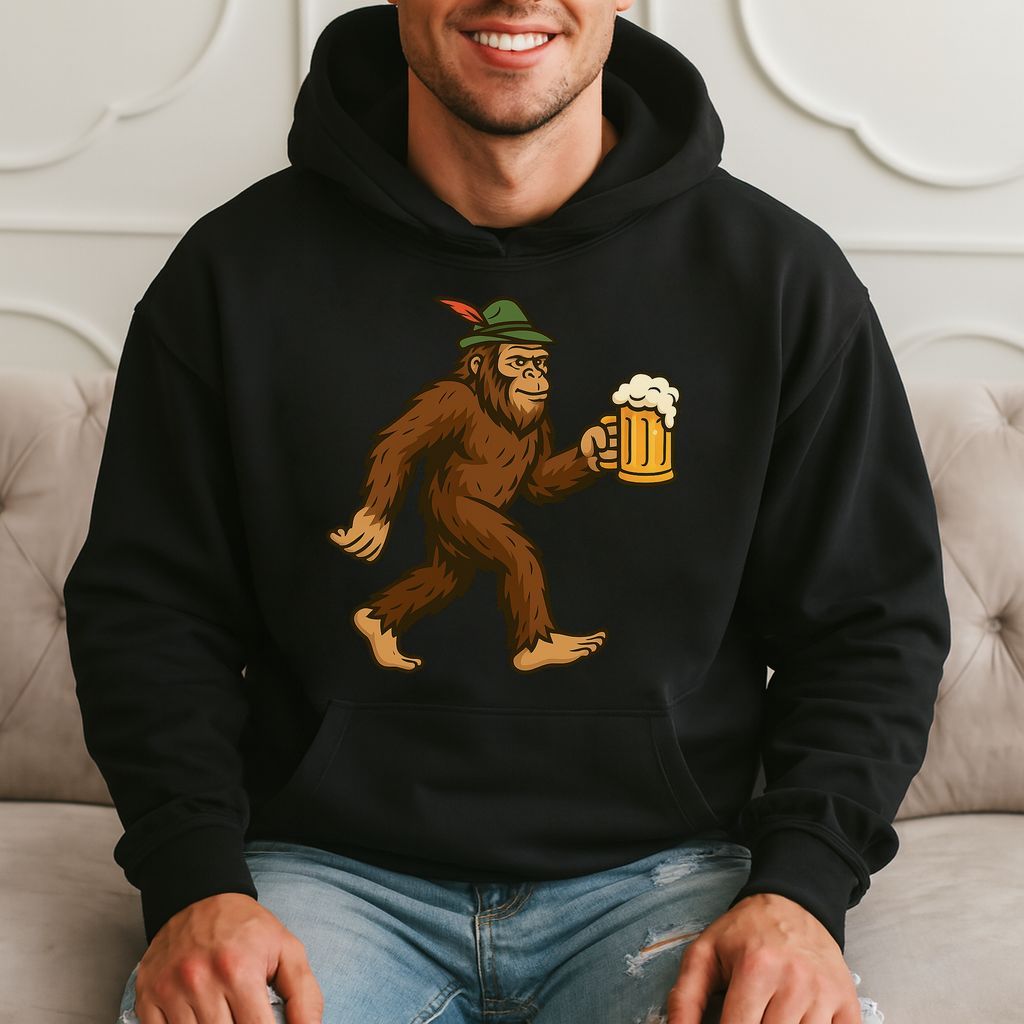 Beer Sasquatch Funny Drinking Hoodie product image 3