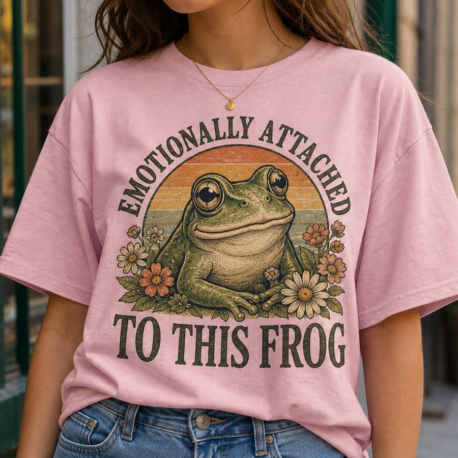 Emotionally Attached to This Frog T-Shirt product image 5