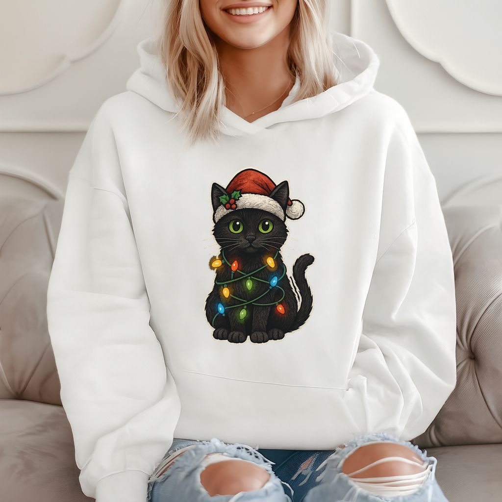 Christmas Cat - Funny Cute Holiday Sweater Hoodie product image 2
