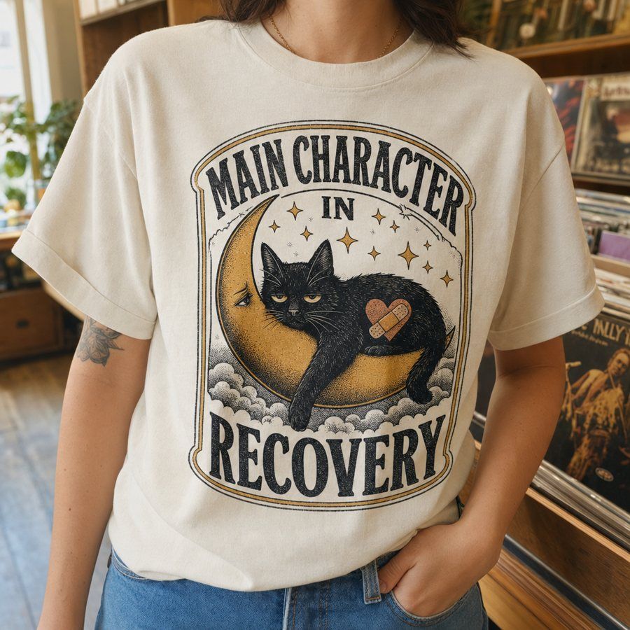 Main Character In Recovery Cat T-Shirt product image 1