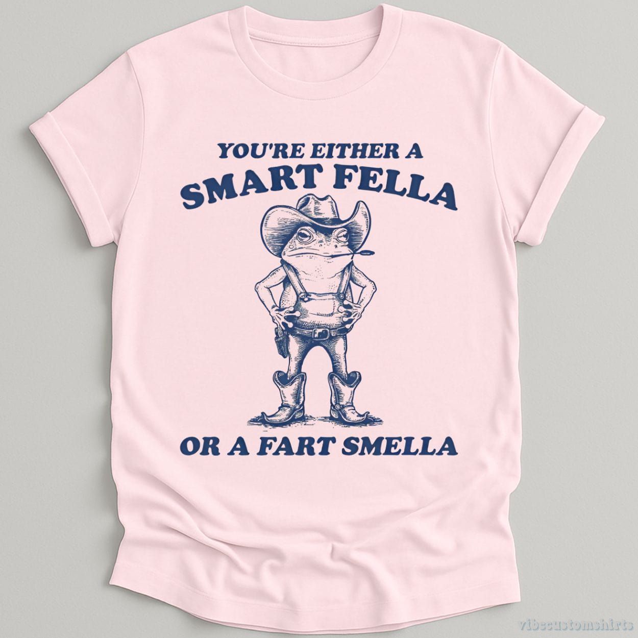 You're Either A Smart Fella Or A Fart Smella Cowboy Frog Unisex Shirt product image 4