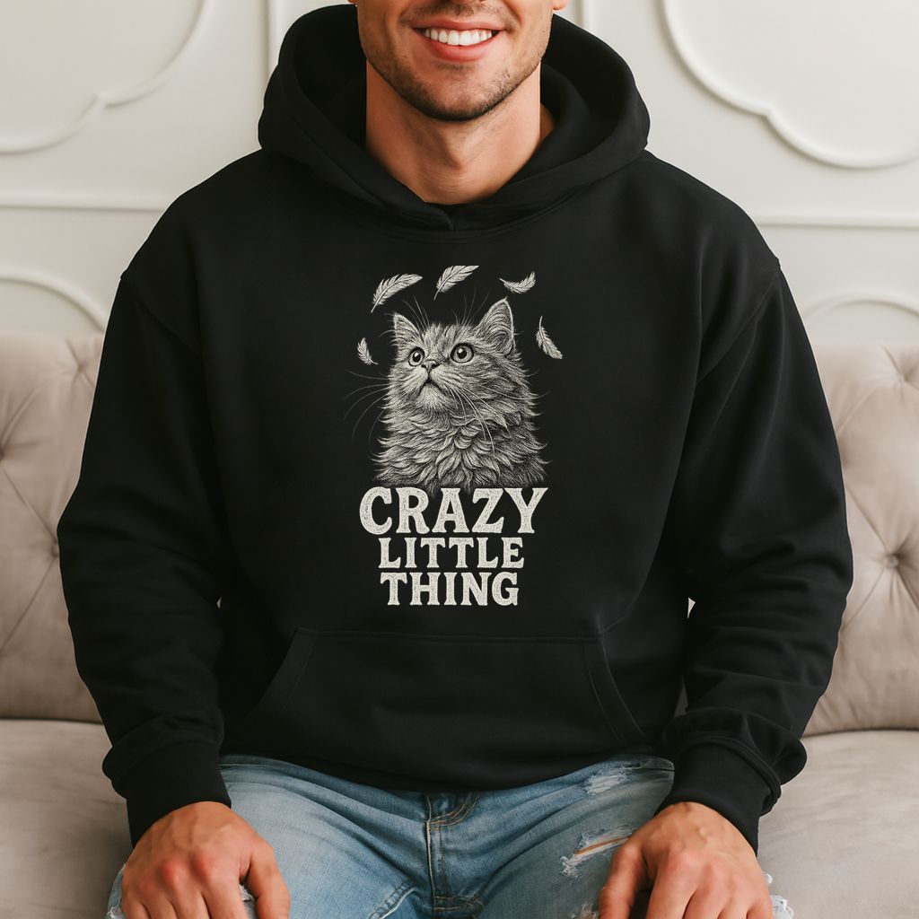 Crazy Little Thing Funny Cat Lover Hoodie product image 1