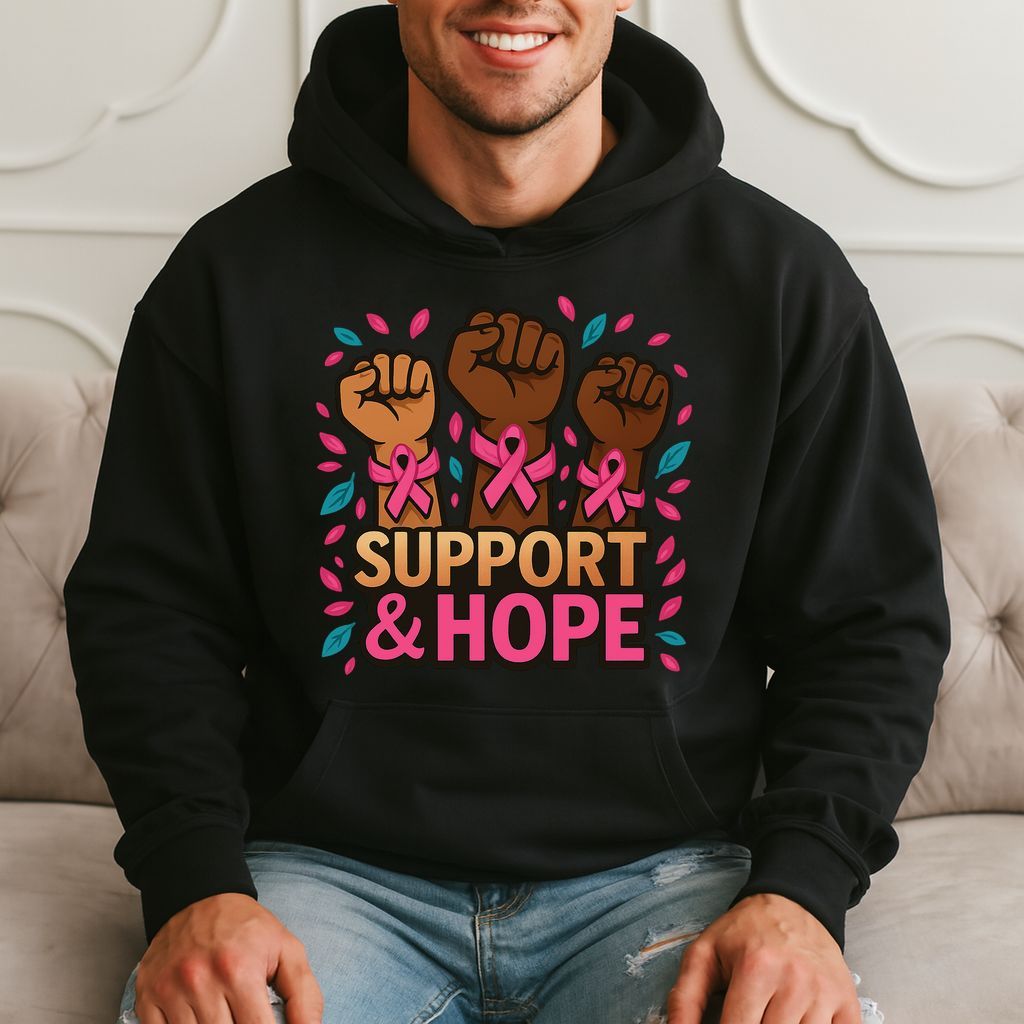 Support & Hope - Breast Cancer Awareness Hoodie product image 3