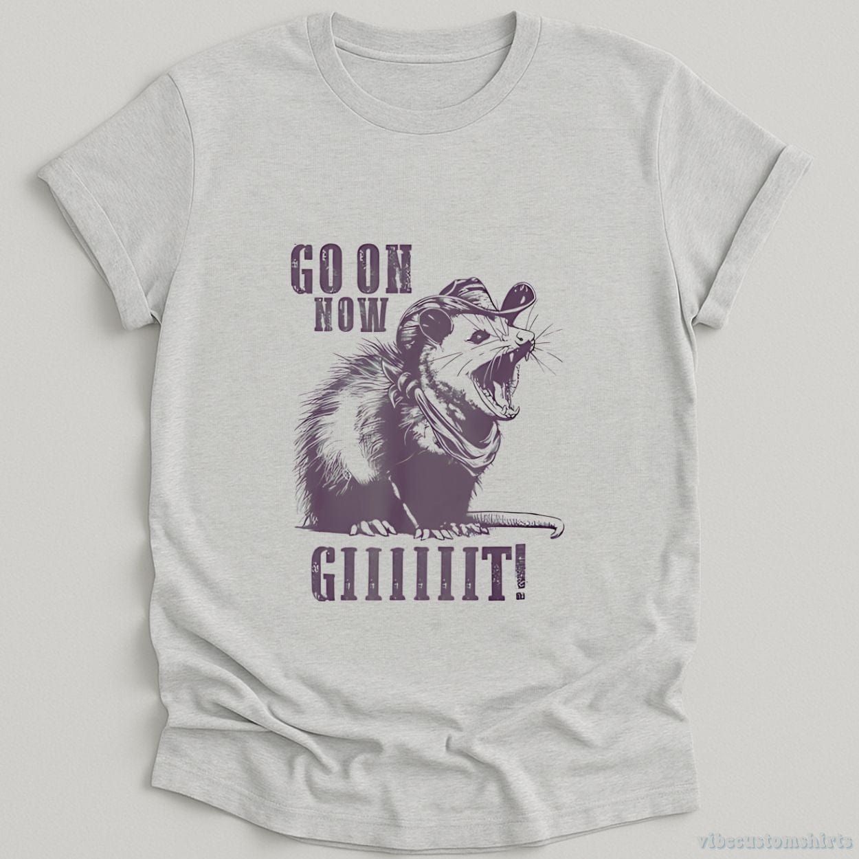 Go On Now Git Cowboy Opossum Vintage Shirt product image 4