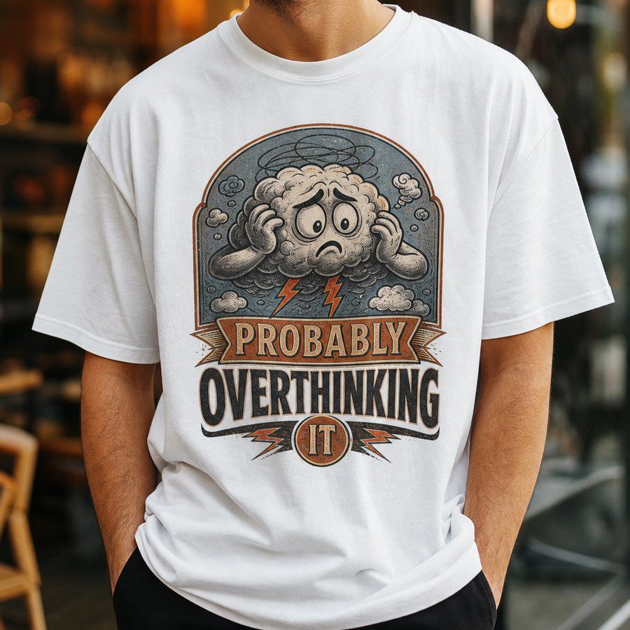 Probably Overthinking It Graphic T-Shirt product image 2