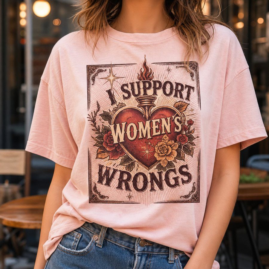 I Support Women’s Wrongs T-Shirt product image 4