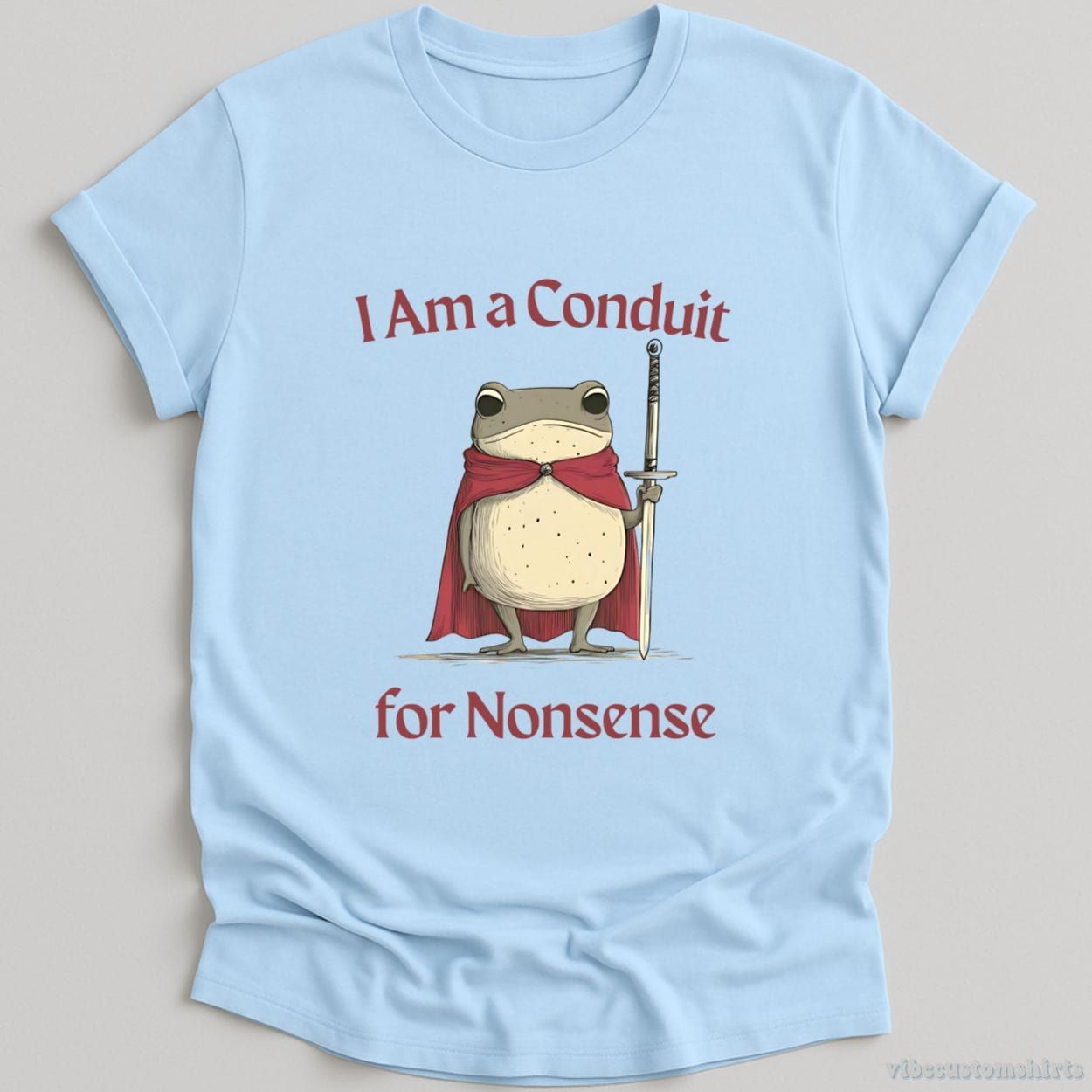 I Am a Conduit for Nonsense Vintage Silly Frog Shirt product image 3