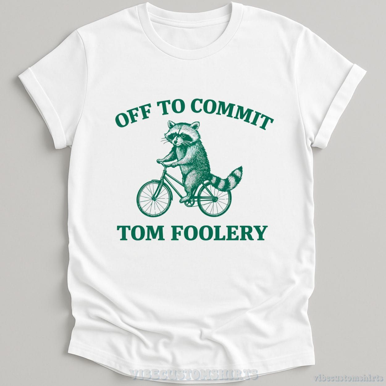 Off To Commit Tom Foolery Raccoon T-Shirt product image 2