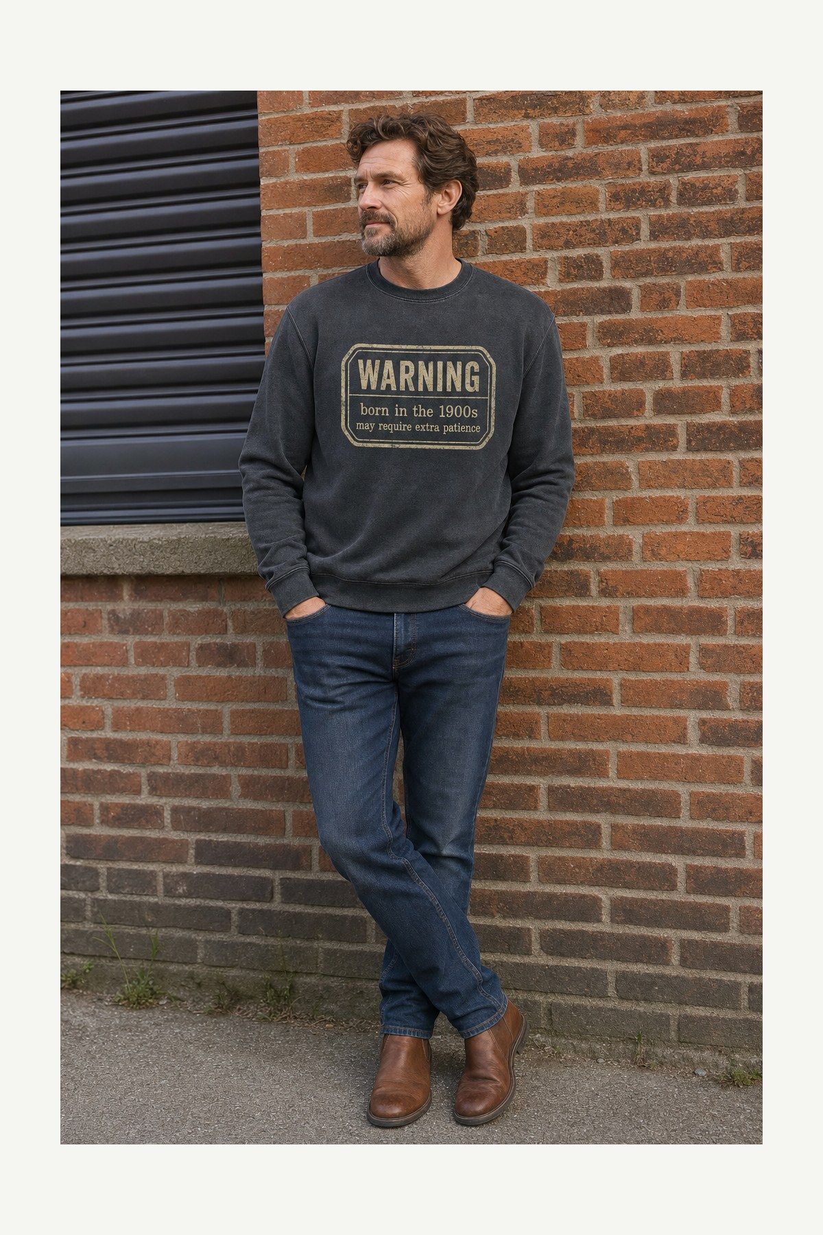 Born In The 1900s Warning Label Tee product image 1