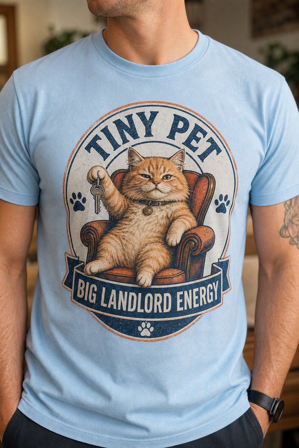 Tiny Pet Big Landlord Energy T-Shirt product image 2